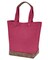 Authentic Pigment® Canvas Resort Tote Bag with PU Leather Base and Interior Pocket